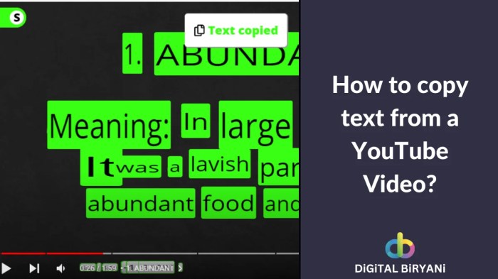Cara Menyalin Teks Video Di Youtube