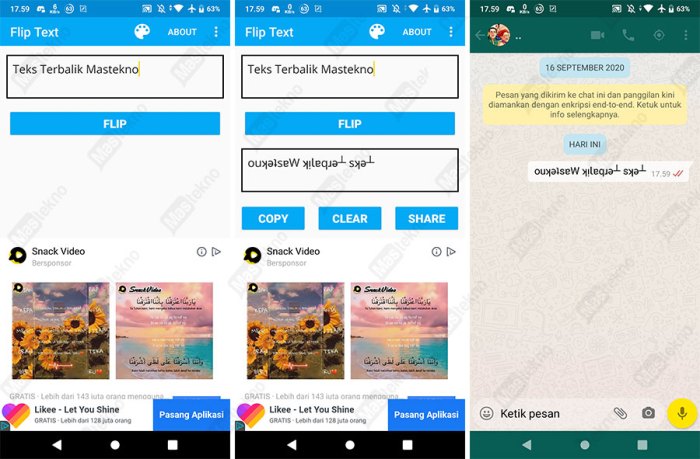 Cara Tulisan Terbalik Di WA Panduan Lengkap
