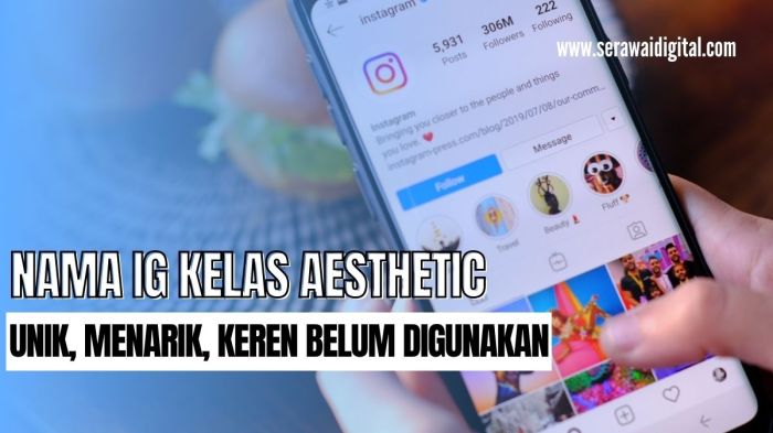 Nama Ig Kelas Aesthetic Ips