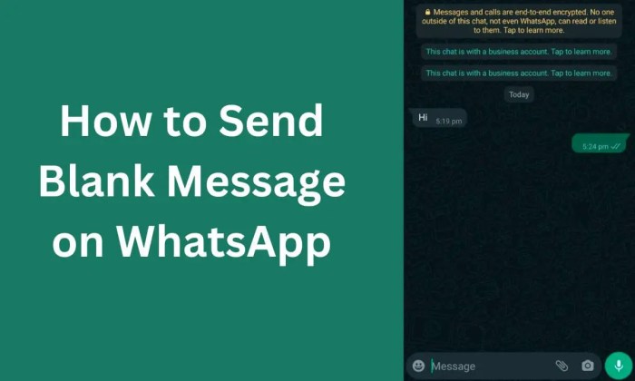 Whatsapp blank message empty send messenger trick sent selected single group contact click will