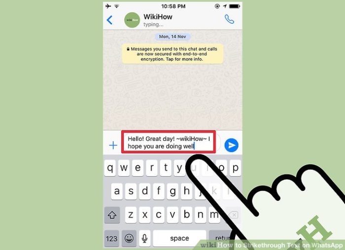 Cara Mencoret Tulisan Di Whatsapp