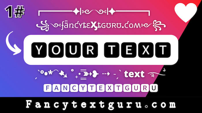 Stylish text generator fonts